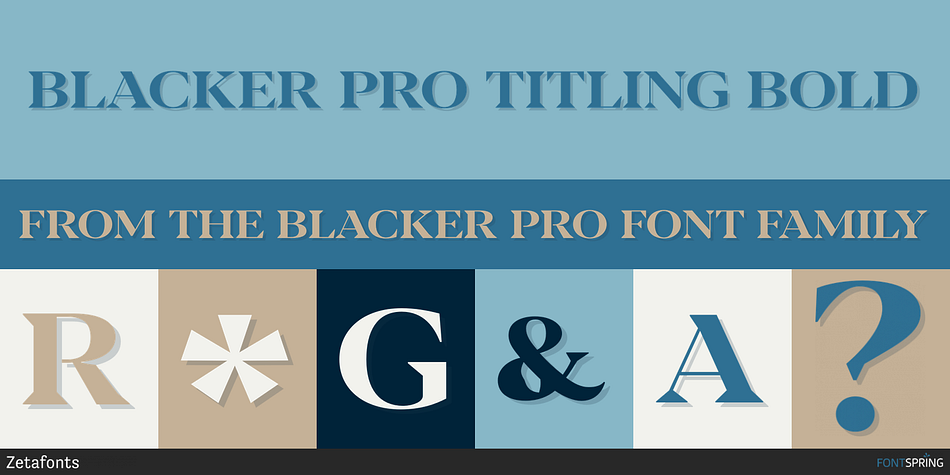 Blacker Pro Titling Bold Font