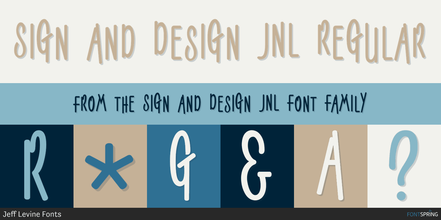 Sign and Design JNL Font