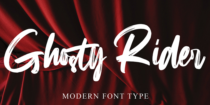 Ghosty Rider font family by Ayska