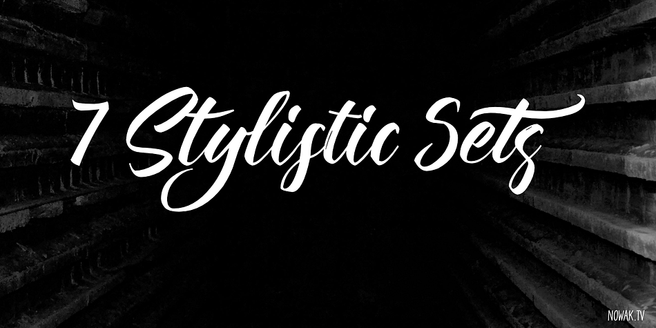 Dramaturg A and Dramaturg B have less glyphs than the Regular (no stylistic sets), they only contain some selected alternates and ligatures.