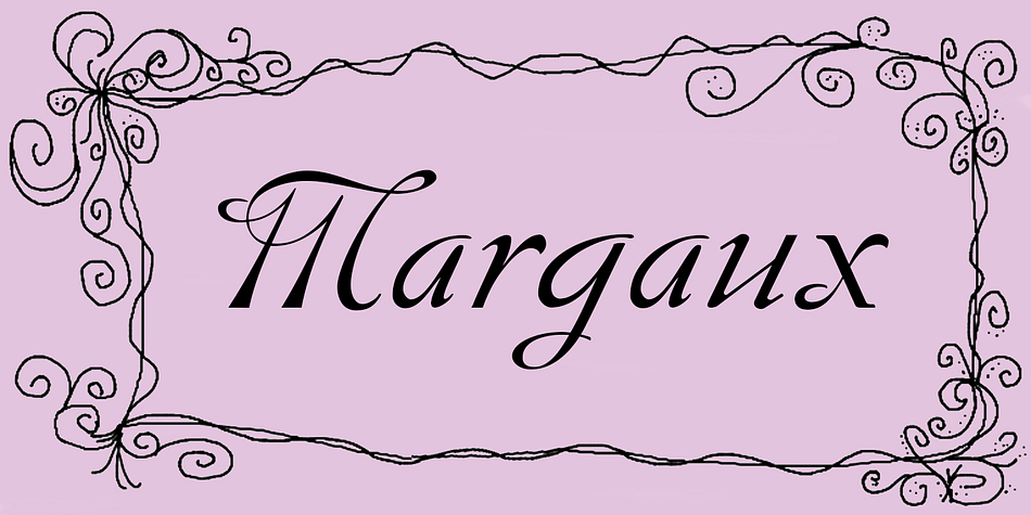 Margaux is an elegant, smooth, disciplined italic font, based on French fonts of the early 20th century.