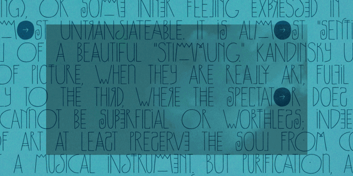 When you need a more well-behaved look, but still with a subtle hand-drawn flair, turn off the contextual alternates and set text in uppercase.