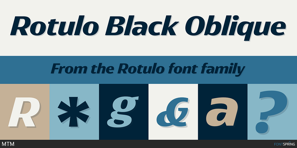 Rotulo Black Oblique Font