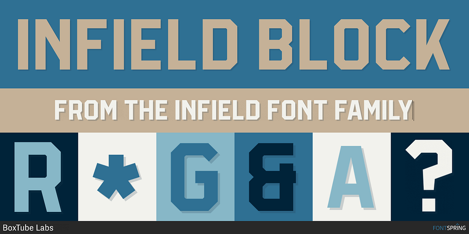 Infield Block Font